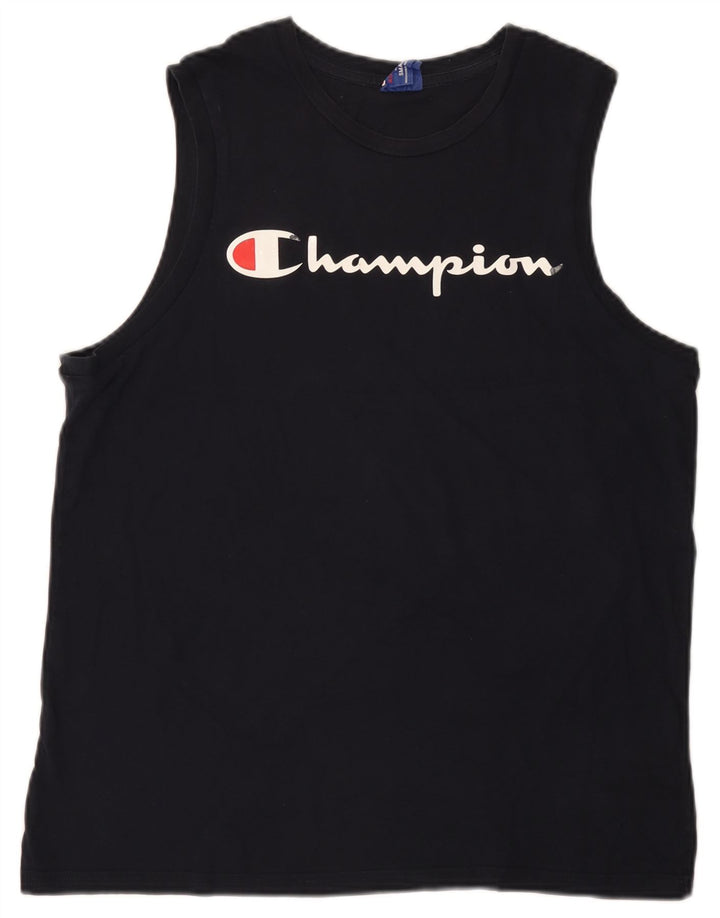 Champion Herre Grafisk Vest Top Lille Marineblå