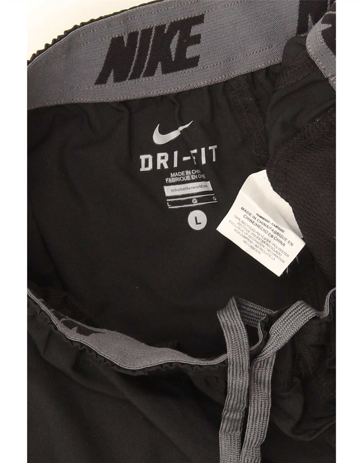 Pantaloni da tuta Nike Dri Fit da uomo, pantaloni da jogging, grandi, in poliestere nero
