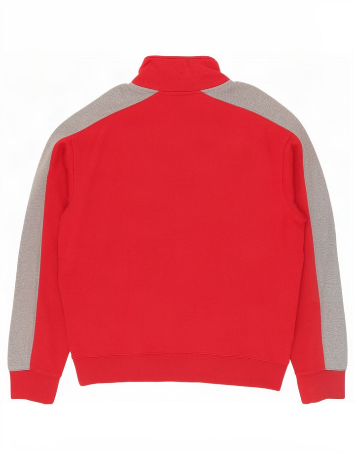 Giacca da ginnastica da uomo Fila color block rosso medio