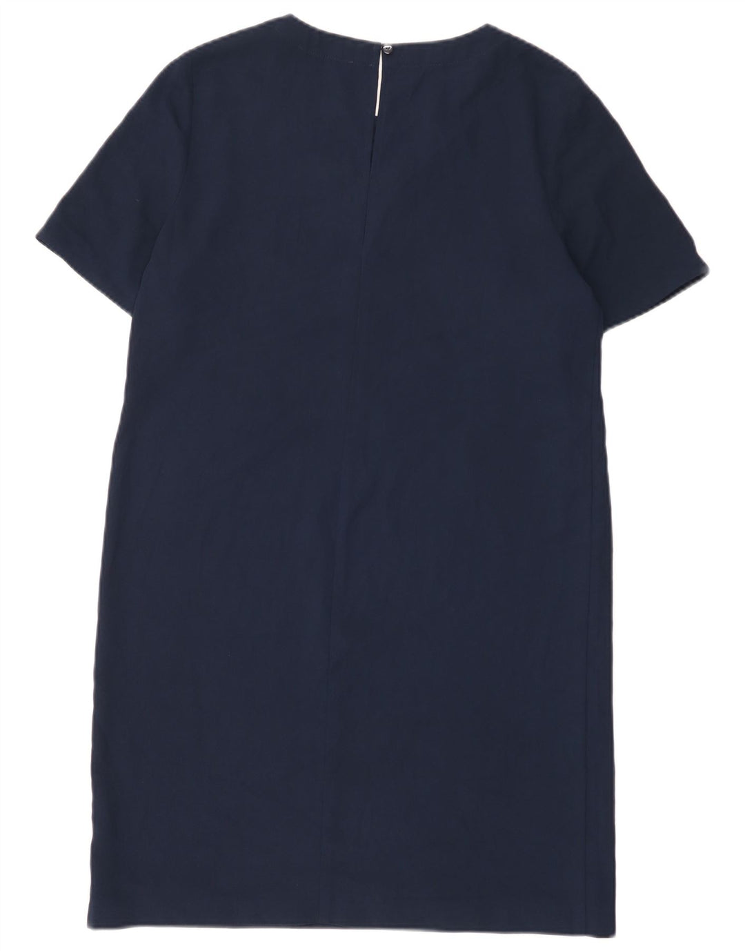 Marks & Spencer Womens Regular Shift Dress UK 12 Medium Navy Blue Polyester