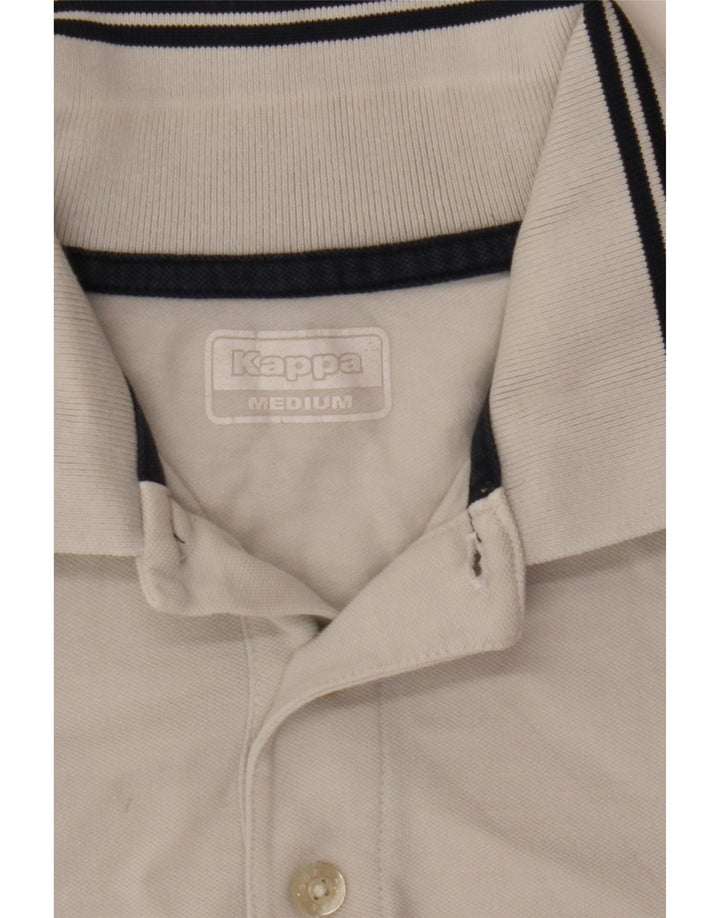Kappa Mens Polo Shirt Medium White
