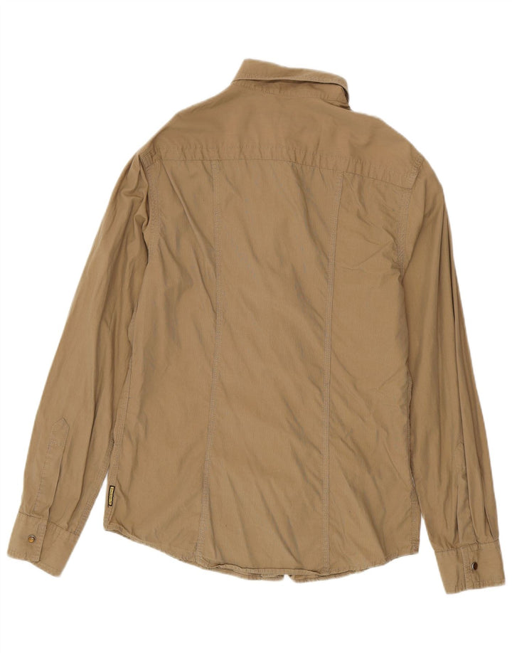 Armani Jeans Mens Shirt Large Beige