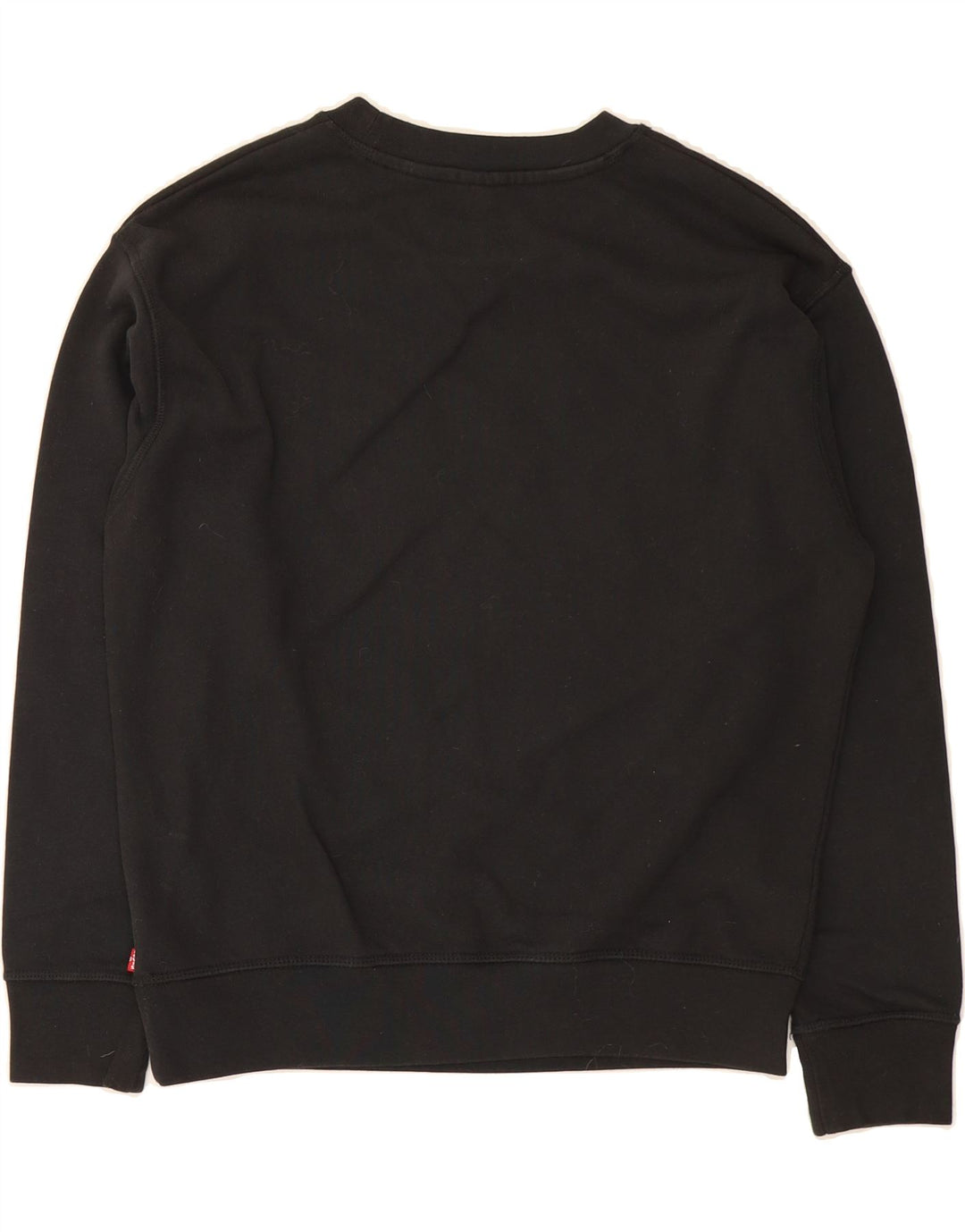 LEVI'S Womens Oversized Graphic Sweatshirt Jumper UK 10 Small Black Cotton Vintage Levi's and Second-Hand Levi's from Messina Hembry 