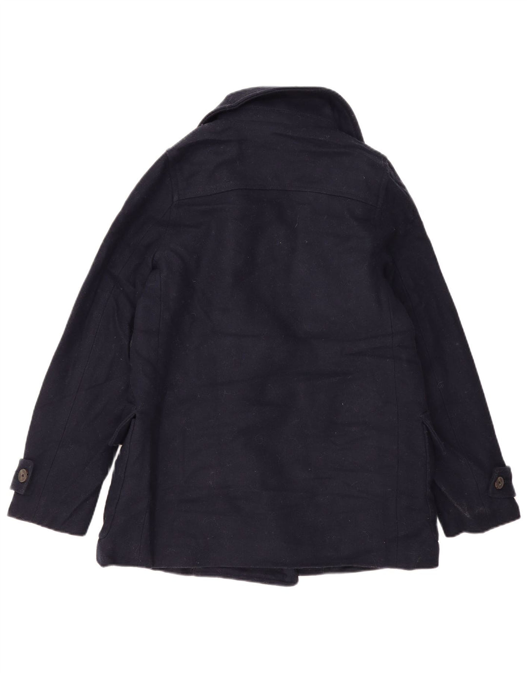 Jack Wills Womens Pea Coat UK 12 Medium Navy Blue Wool