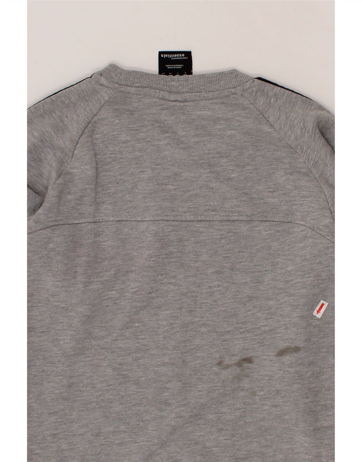 ADIDAS Mens Sweatshirt Jumper Small Grey Cotton Vintage Adidas and Second-Hand Adidas from Messina Hembry 