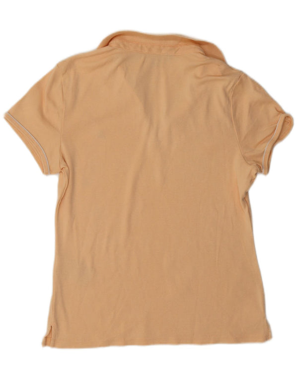 Tommy Hilfiger Dame Polo Shirt UK 16 Stor Beige Bomuld