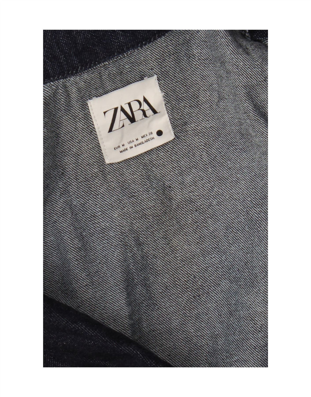 Zara Womens Denim Playsuit UK 12 Medium Navy Blue