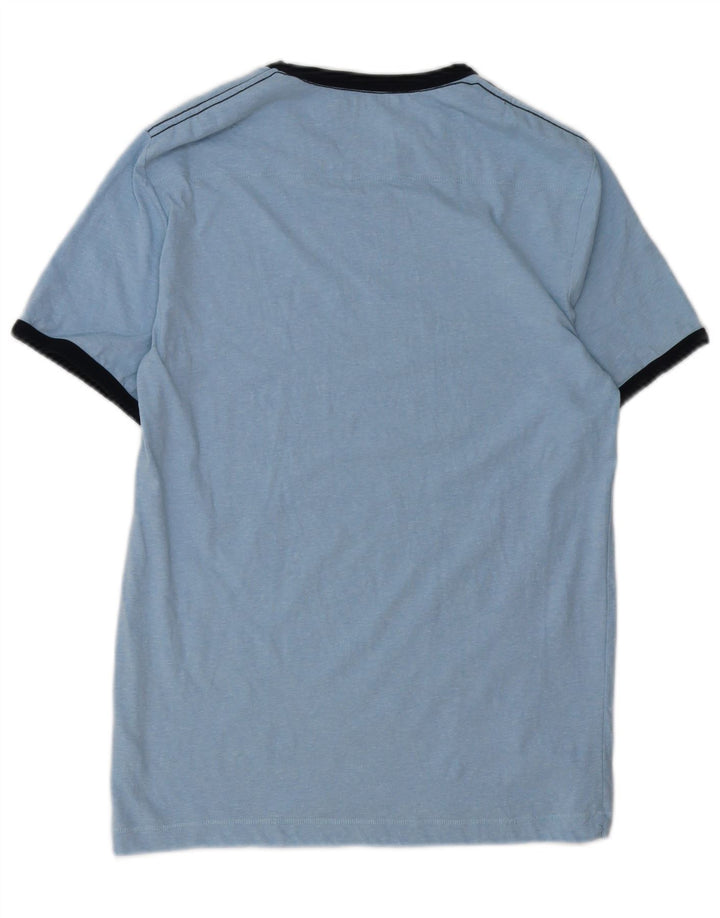 T-shirt męski FRENCH CONNECTION, mały, niebieski, bawełniany