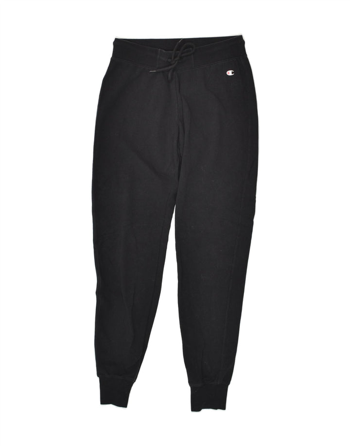 CHAMPION Womens Tracksuit Trousers Joggers UK 6 XS Black | Vintage Champion | Thrift | Second-Hand Champion | Used Clothing | Messina Hembry 