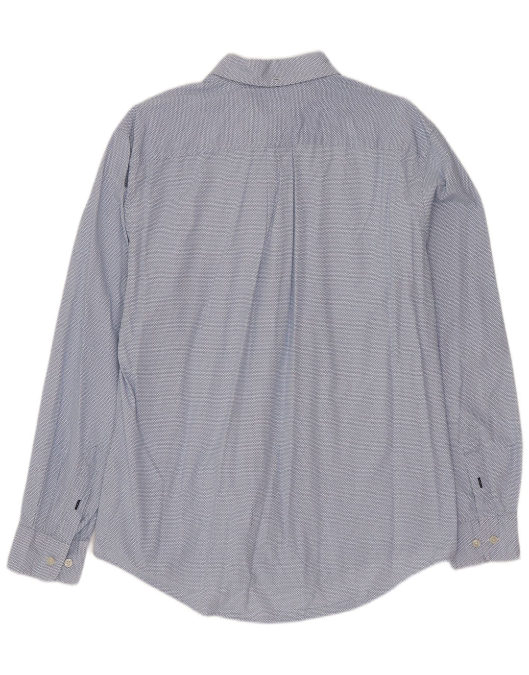 Tommy Hilfiger Mens Shirt Large Blue Spotted Cotton