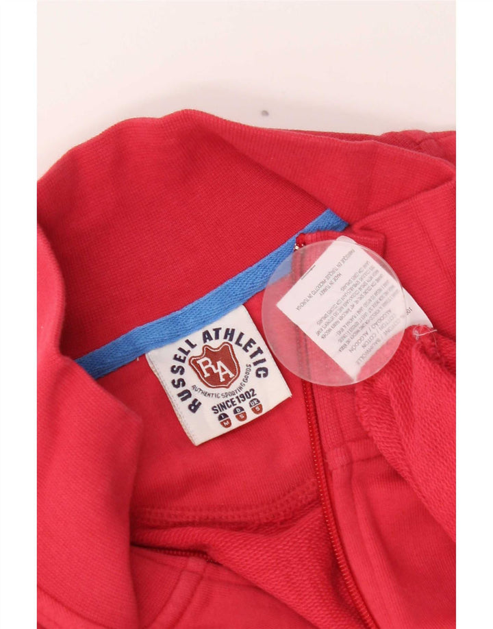 Giacca da ginnastica da uomo Russell Athletic piccola in cotone rosso