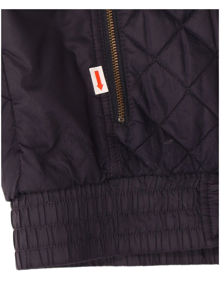 CALVIN KLEIN JEANS Mens Graphic Padded Jacket UK 38 Medium Navy Blue