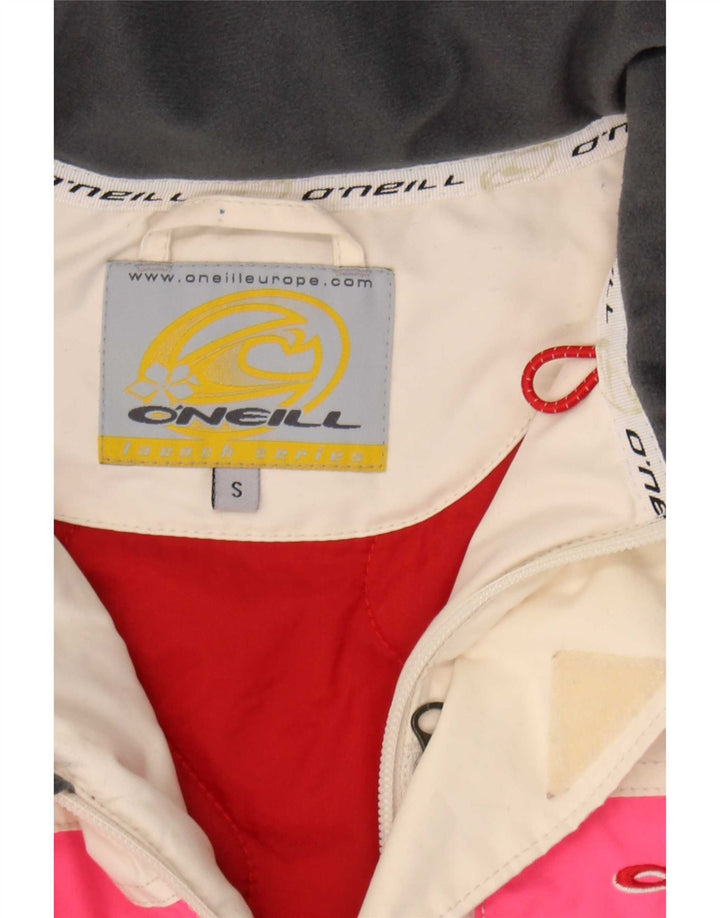 O'Neill Chaqueta cortavientos para mujer UK 40 Small White Colourblock Poliéster