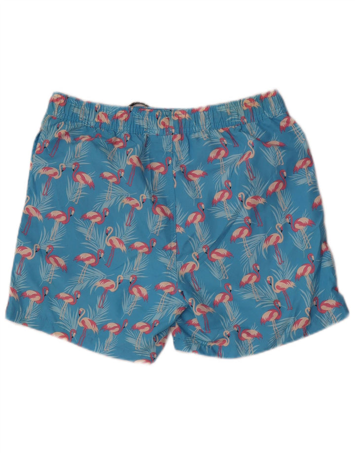 Jack & Jones Mens Abstract Pattern Swimming Shorts Small Blue