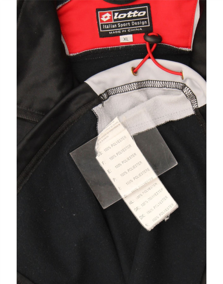 Giacca da tuta da uomo Lotto XL Poliestere color block nero