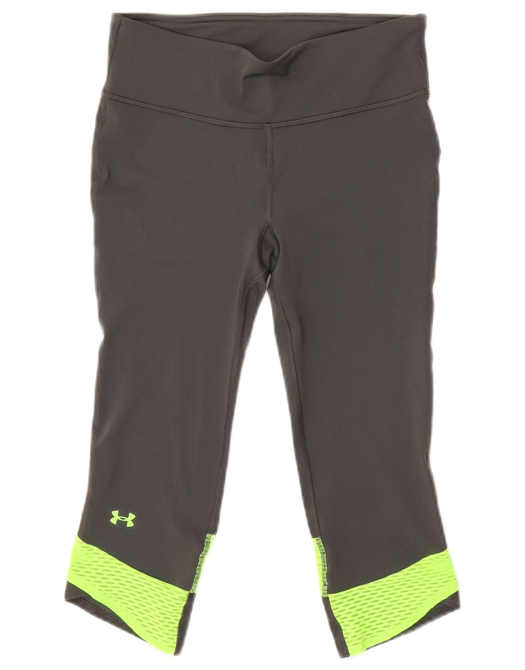 UNDER ARMOUR Womens Capri Leggings UK 8 Small  Grey Colourblock