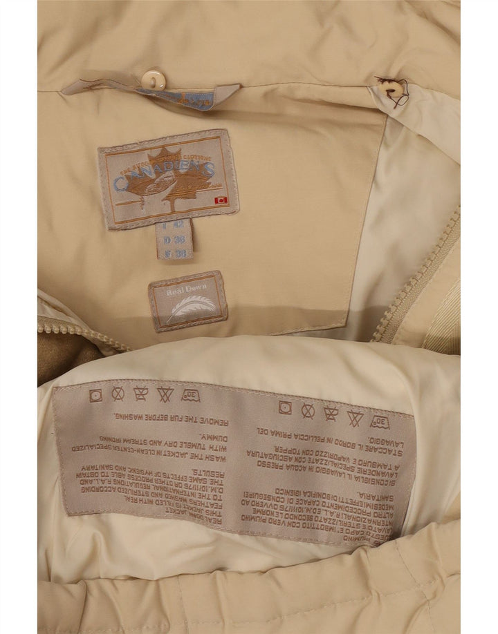 Cappotto Imbottito Donna Canadiens IT 42 Beige Medio
