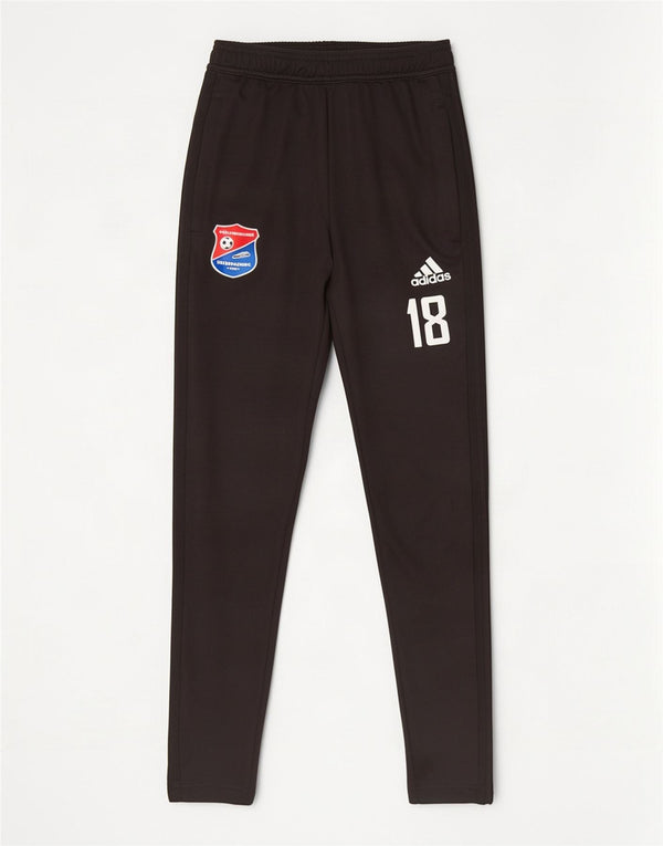 Adidas Mens Graphic Tracksuit Trousers Small Black Polyester