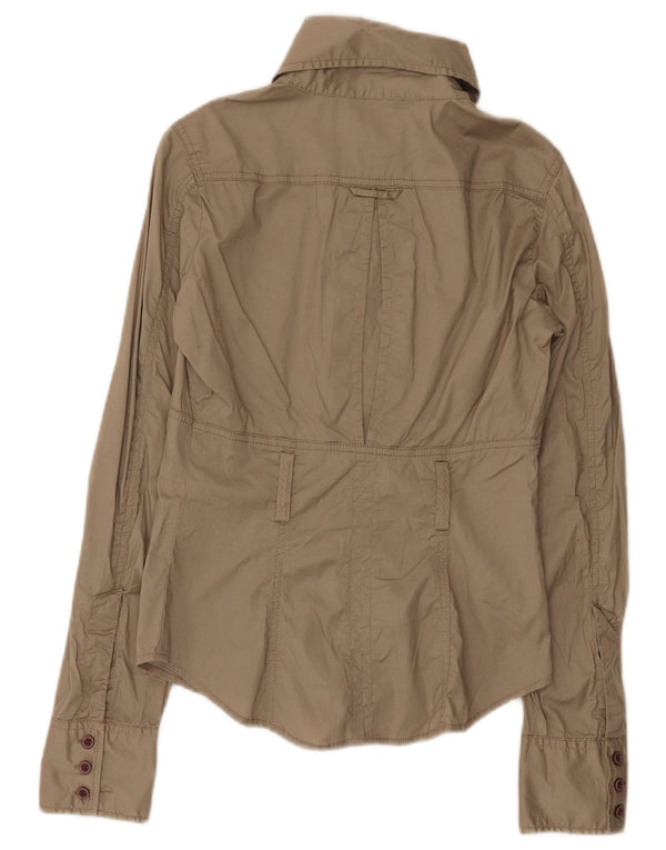 Camicia da donna Diesel UK 10 piccola in cotone grigio