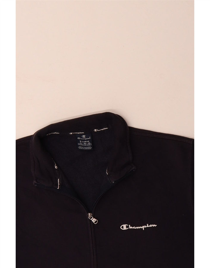 CHAMPION Mens Tracksuit Top Jacket XL Navy Blue