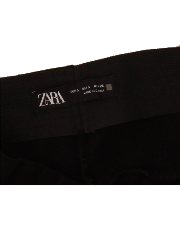 ZARA Womens Bootcut Casual Trousers Small W26 L32 Black Vintage Zara and Second-Hand Zara from Messina Hembry 