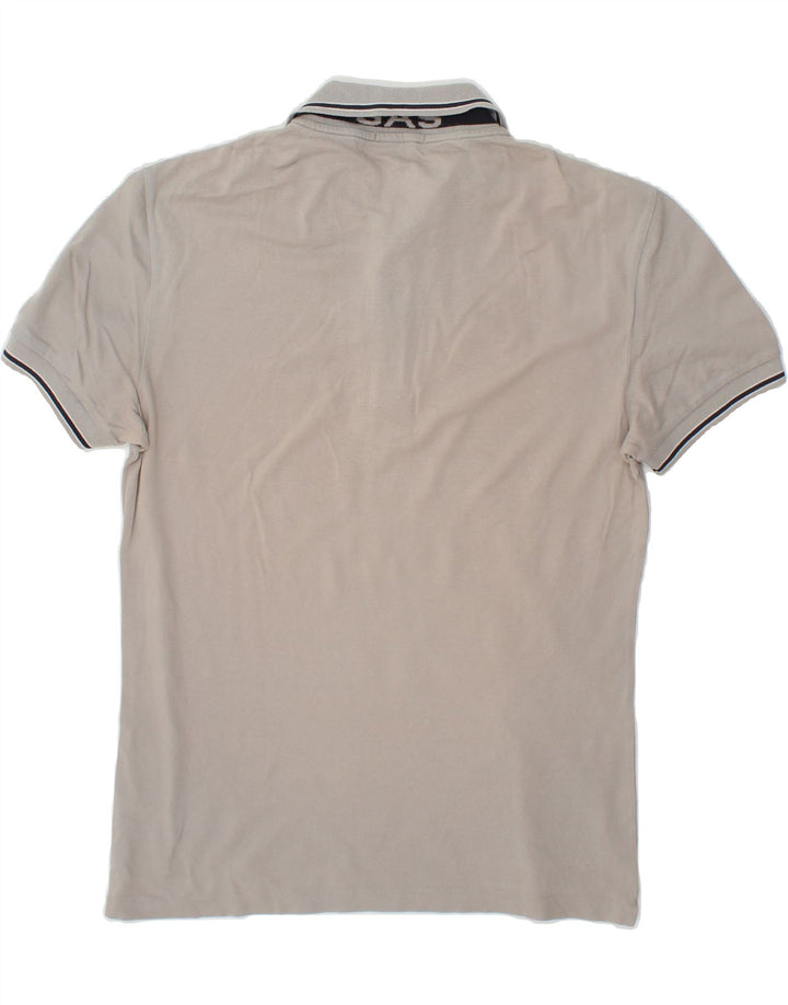 GAS Mens Polo Shirt Medium Grey Cotton Vintage Gas and Second-Hand Gas from Messina Hembry 