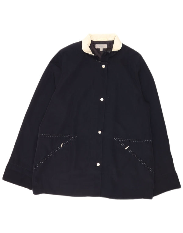Marks & Spencer Chaqueta Bomber para Mujer UK 40 Grande Poliéster Azul Marino