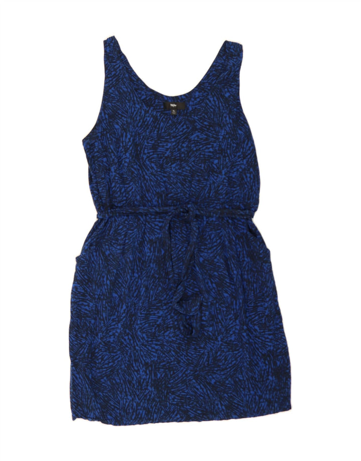 MOSSIMO Womens Abstract Pattern Sleeveless Sheath Dress UK 18 XL Blue Vintage Mossimo and Second-Hand Mossimo from Messina Hembry 