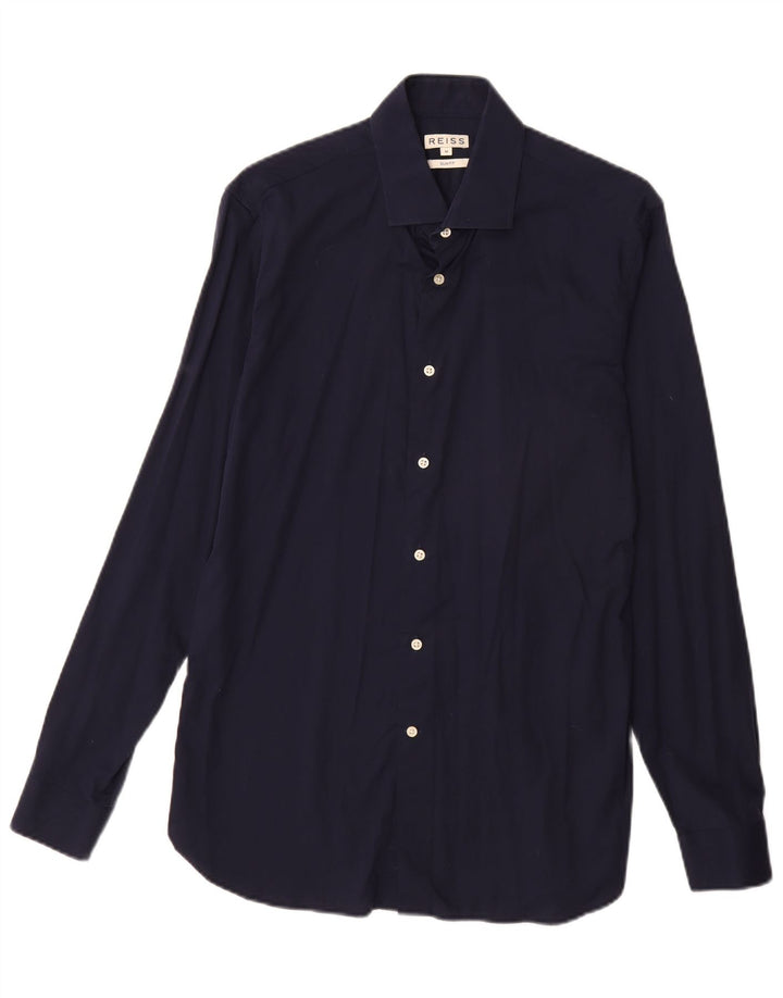 Camicia REISS da uomo slim fit blu navy medio