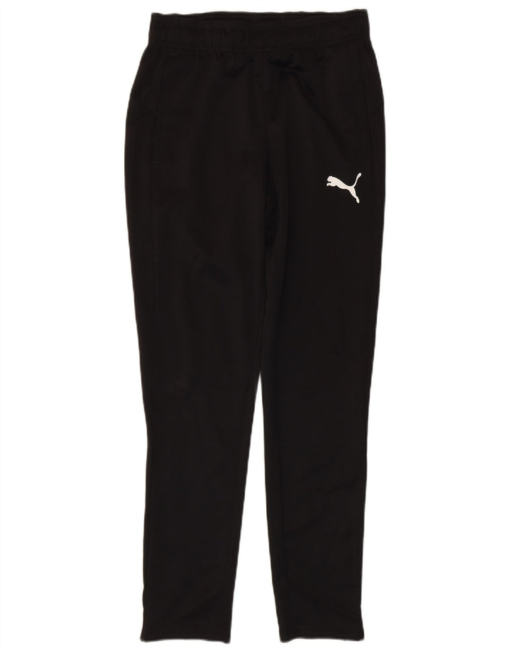 PUMA Mens Tracksuit Trousers Small  Black Polyester