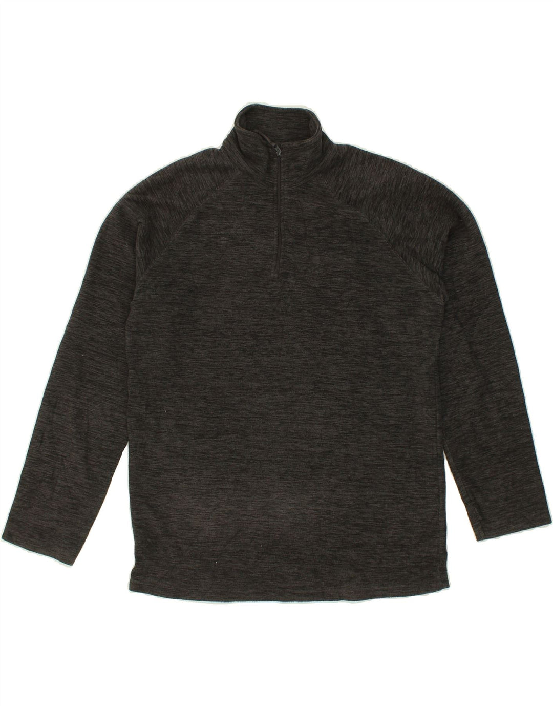 MOUNTAIN WAREHOUSE Mens Zip Neck Fleece Jumper Medium Grey Flecked Vintage Mountain Warehouse and Second-Hand Mountain Warehouse from Messina Hembry 