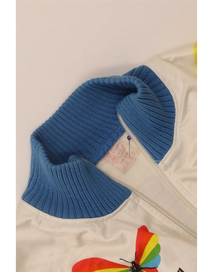 Vintage Herre grafisk træningsdragt Topjakke IT 50 Medium Blue Colourblock