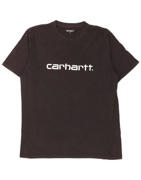 Camiseta gráfica masculina Carhartt grande algodão preto