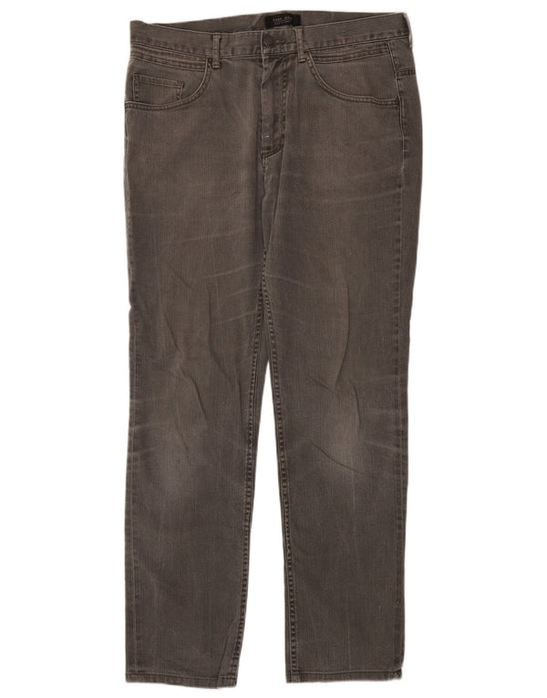 Zara Jean droit homme EU 42 Large W32 L31 coton gris