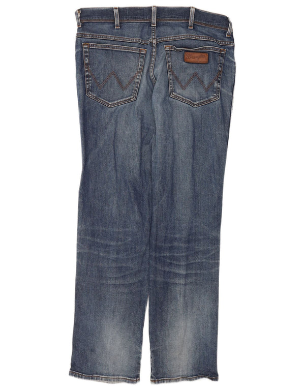 Wrangler Jean Droit Texas Stretch Homme W36 L32 Bleu Coton