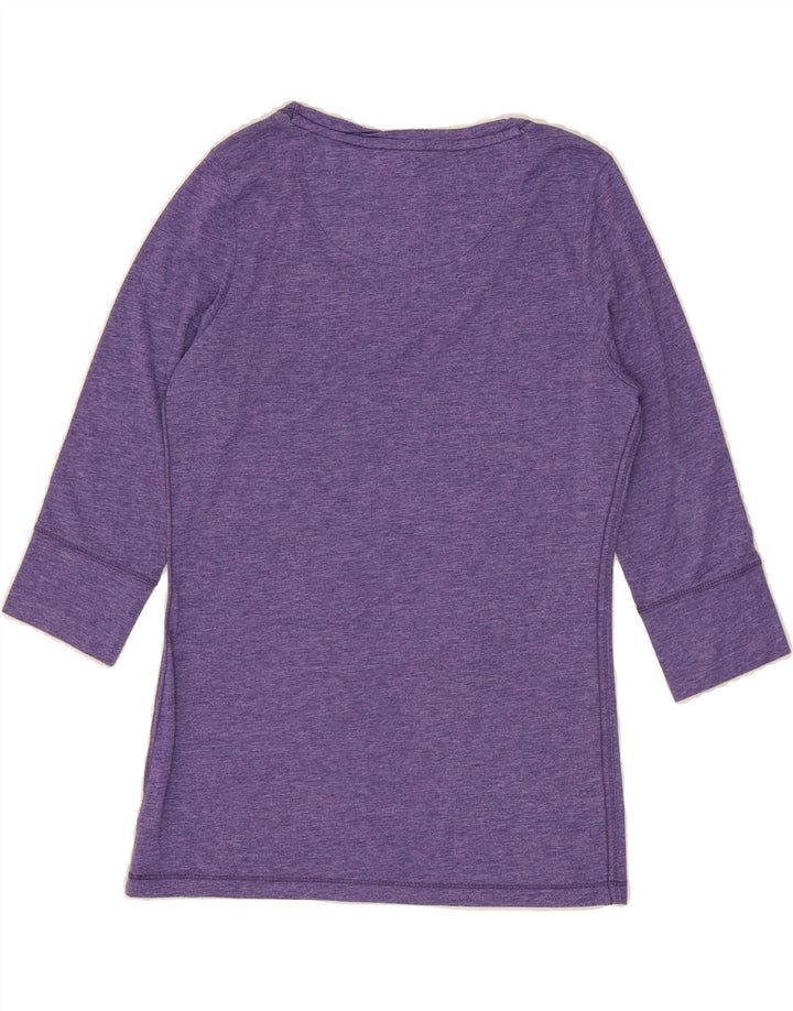 PUMA Womens Top 3/4 Sleeve UK 12 Medium Purple Flecked Vintage Puma and Second-Hand Puma from Messina Hembry 