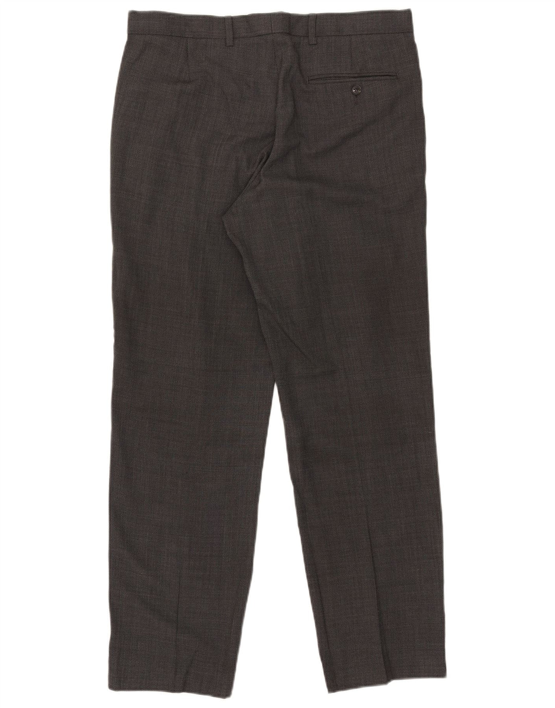 Marks & Spencer Herre Regular Fit Suit Bukser W34 L31 Grå uld
