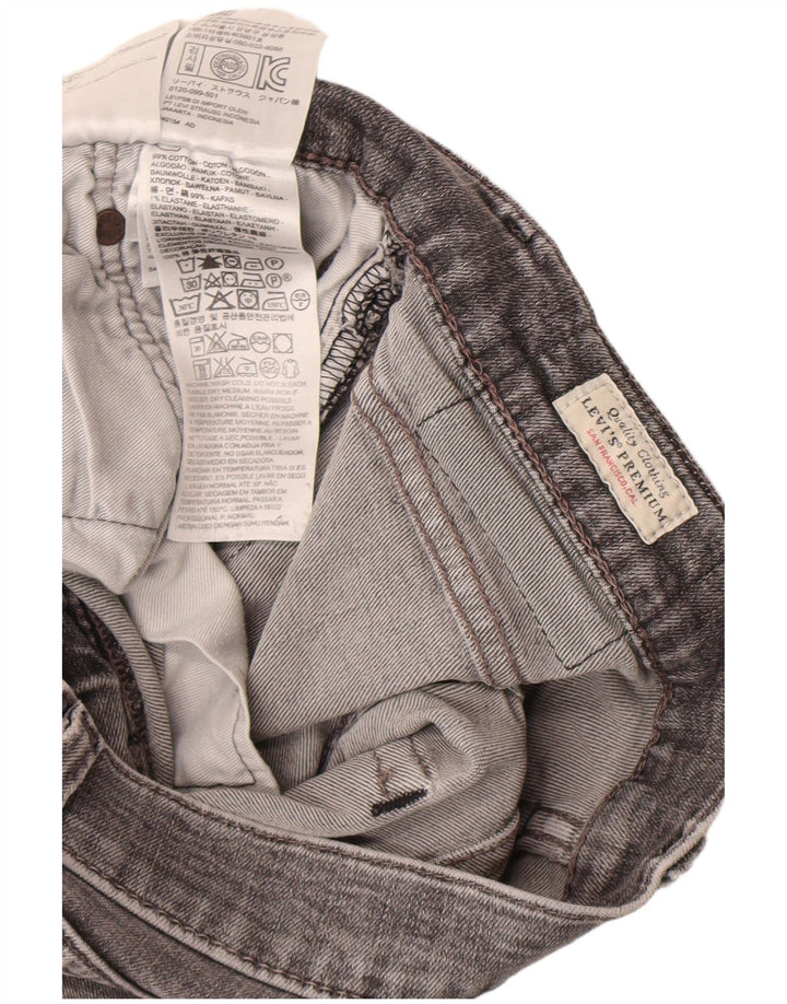 Levi's Mens Slim Jeans W32 L32 Grey Cotton