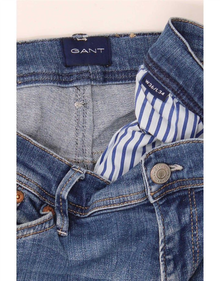 Мужские узкие джинсы Gant W30 L30, синий хлопок