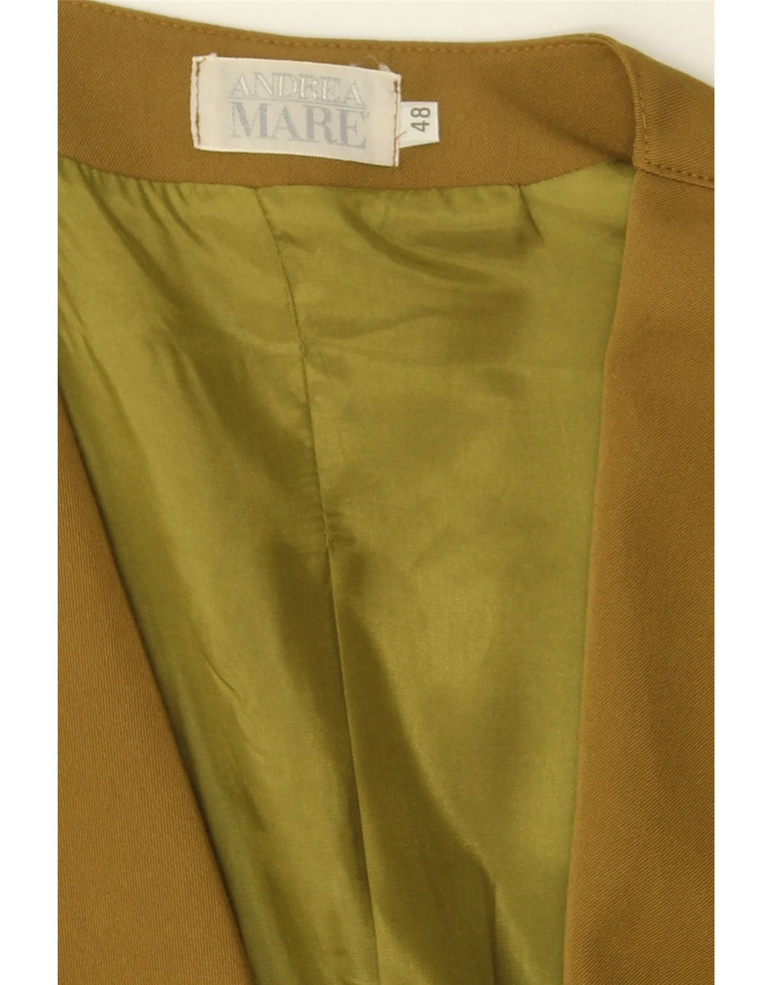 ANDREA MARE Womens Double Breasted Blazer Jacket IT 48 XL Green Polyester Vintage Andrea Mare and Second-Hand Andrea Mare from Messina Hembry 