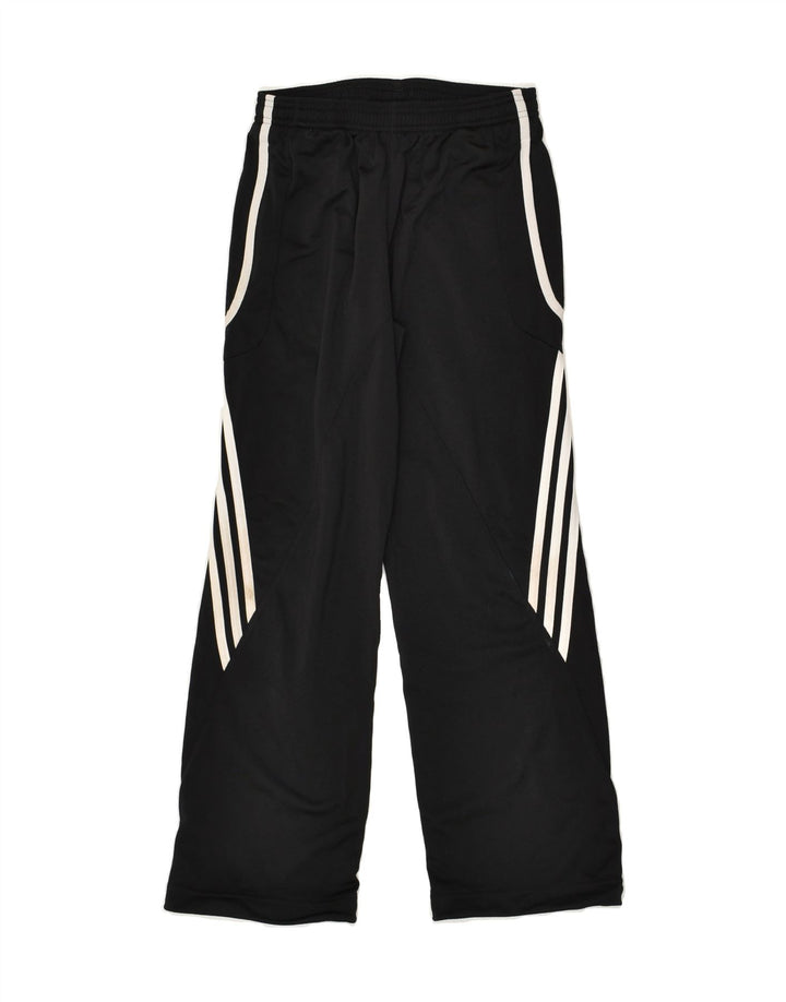 ADIDAS Boys Tracksuit Trousers 11-12 Years Black Polyester | Vintage Adidas | Thrift | Second-Hand Adidas | Used Clothing | Messina Hembry 