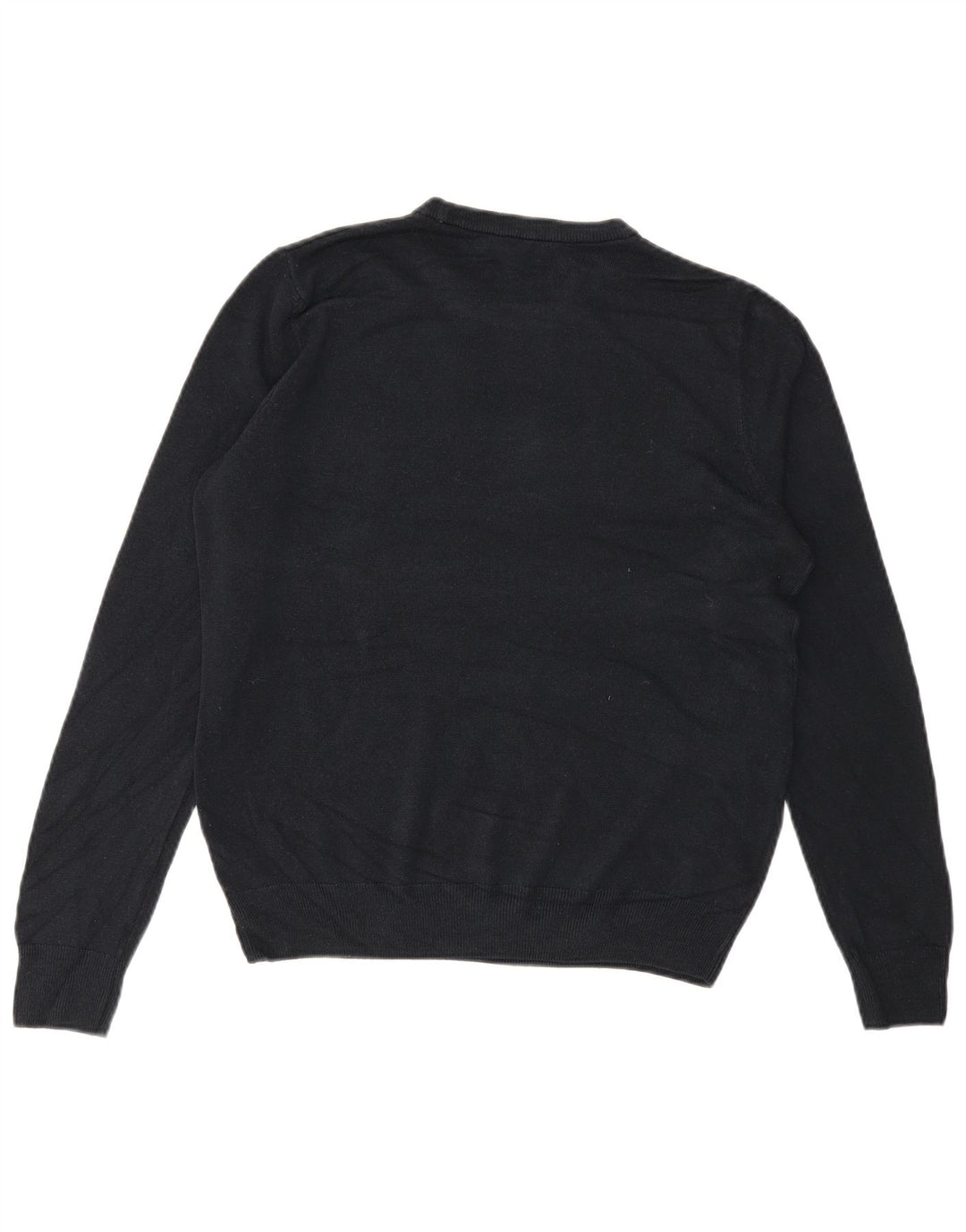 MARKS & SPENCER Mens Crew Neck Jumper Sweater Medium Navy Blue Acrylic
