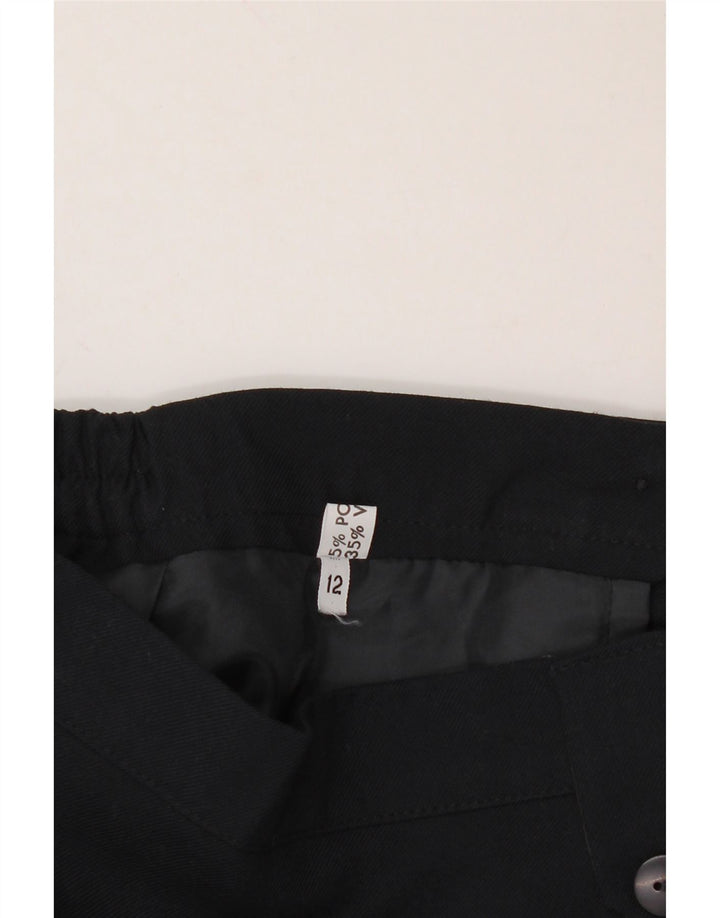 VINTAGE Womens Pencil Skirt UK 12 Medium W28  Navy Blue Polyester