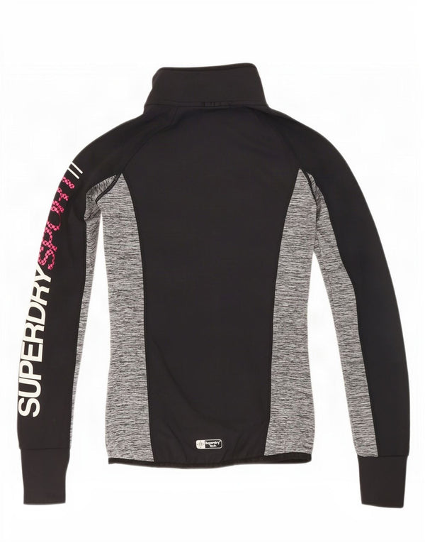 Damska kurtka dresowa Superdry Graphic UK 6 XS w kolorze czarnym