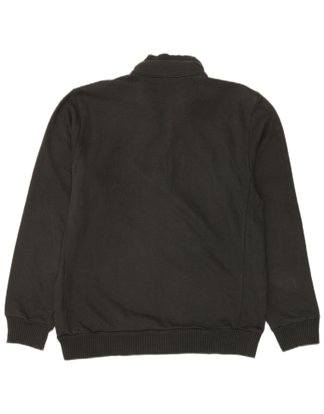 Champion Mens Classics Zip Neck Sweatshirt Jumper Medium Black Cotton