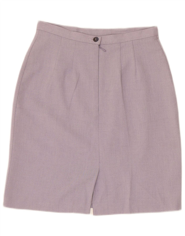 ST MICHAEL Womens Pencil Skirt UK 12 Medium W26 Purple Polyester