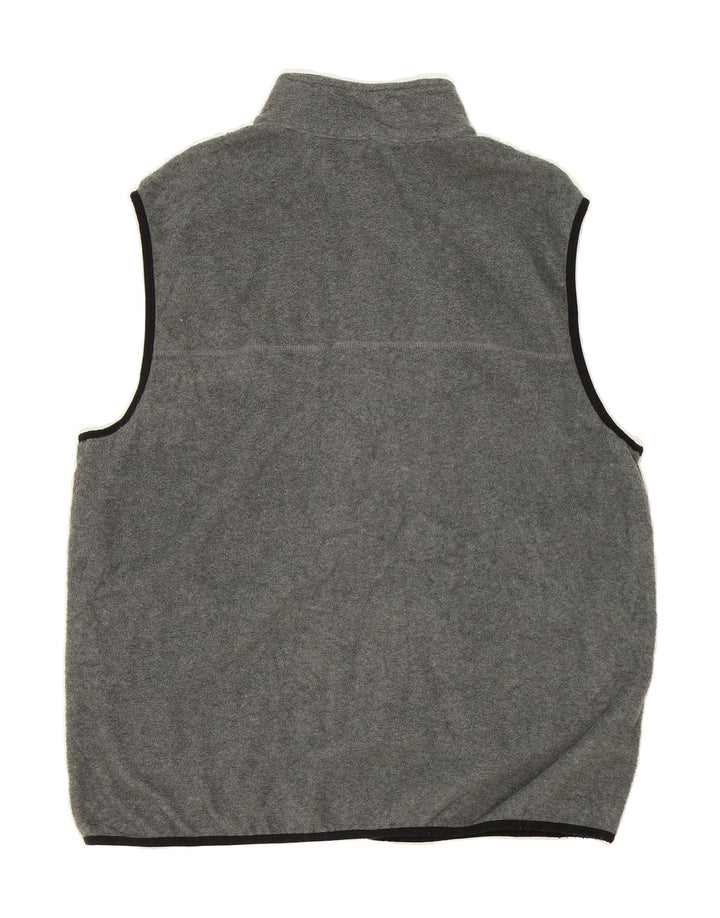 IZOD Mens Fleece Gilet UK 40 Large Grey Polyester Vintage Izod and Second-Hand Izod from Messina Hembry 