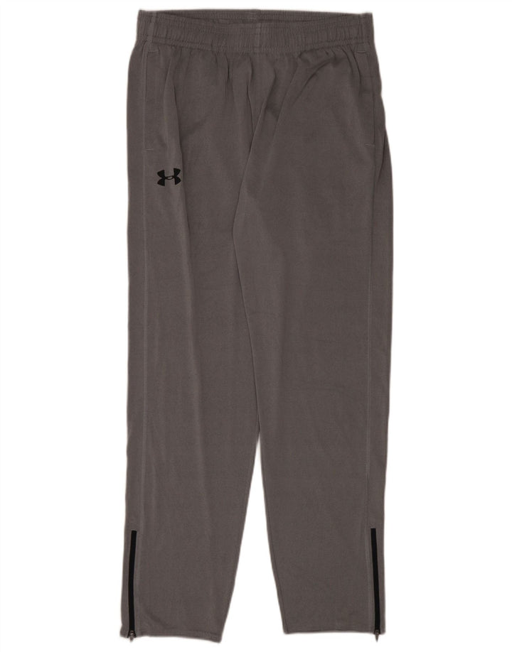 Under Armour Mens Tracksuit Trousers Large Grey Colourblock Polyester