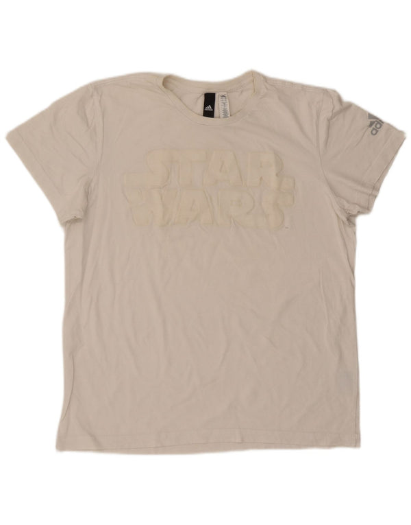 Adidas - Camiseta gráfica para hombre de Star Wars, talla grande, algodón blanco