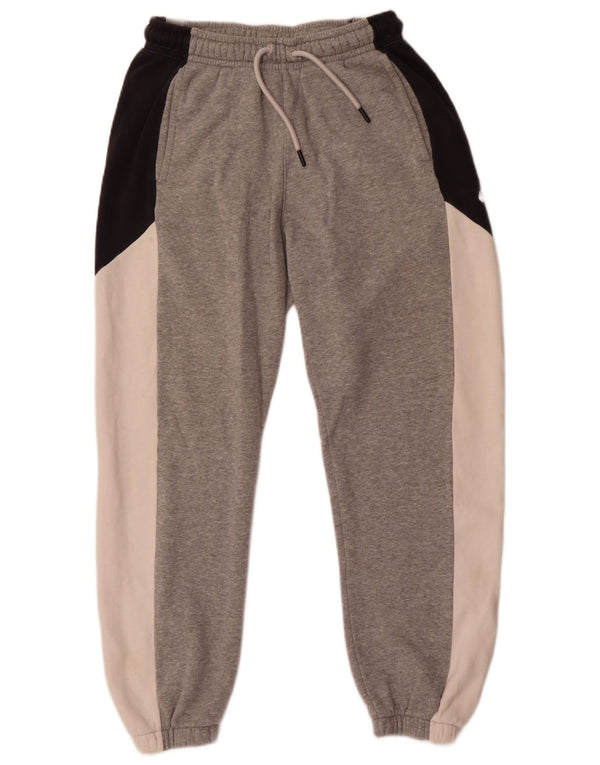 Nike Mens Tracksuit Trousers Joggers Small Grey Colourblock Cotton